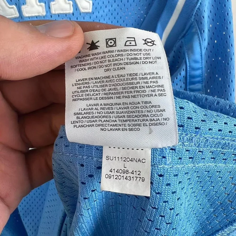 Air Jordan Blue Basketball Jersey Size L